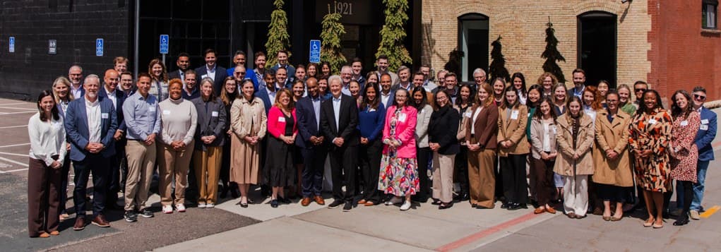 NTC members outside the McKnight Foundation building at the Minneapolis convening, 2026